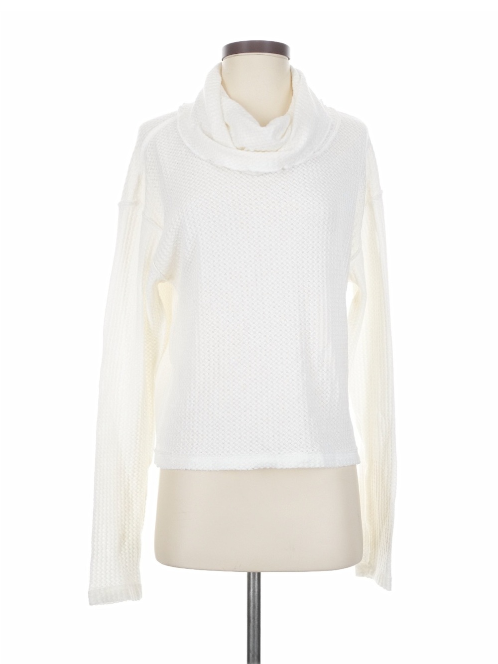 We The Free Cream Cowl Neck Lightweight Sweater
